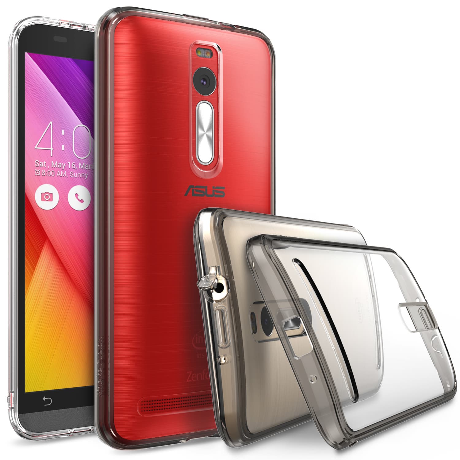 Ringke Fusion Asus ZenFone 2 Case TPU Bumper with Clear Back